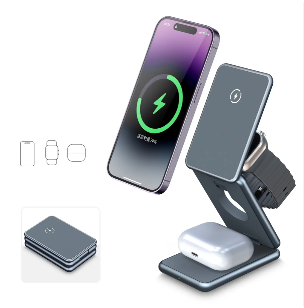 Ultra 3 in 1 Wireless Folding Charger