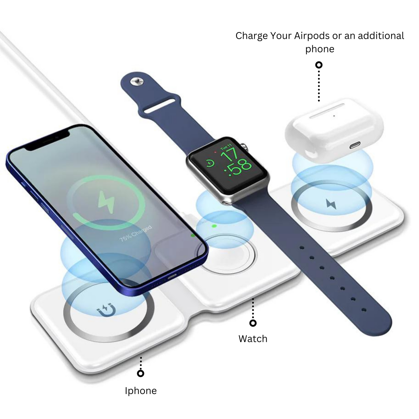 3 in 1 Foldable Charging Station