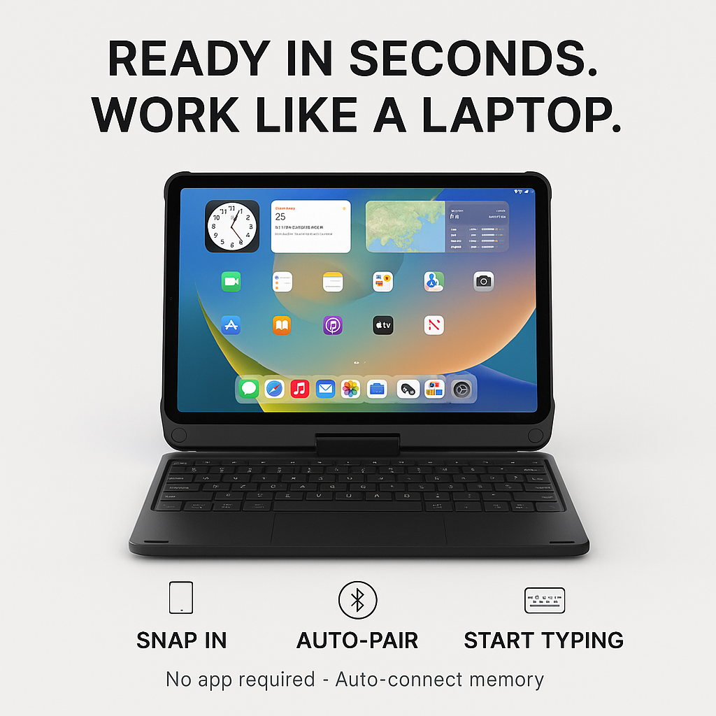 Ultra Pro Wireless Keyboard Case For IPad