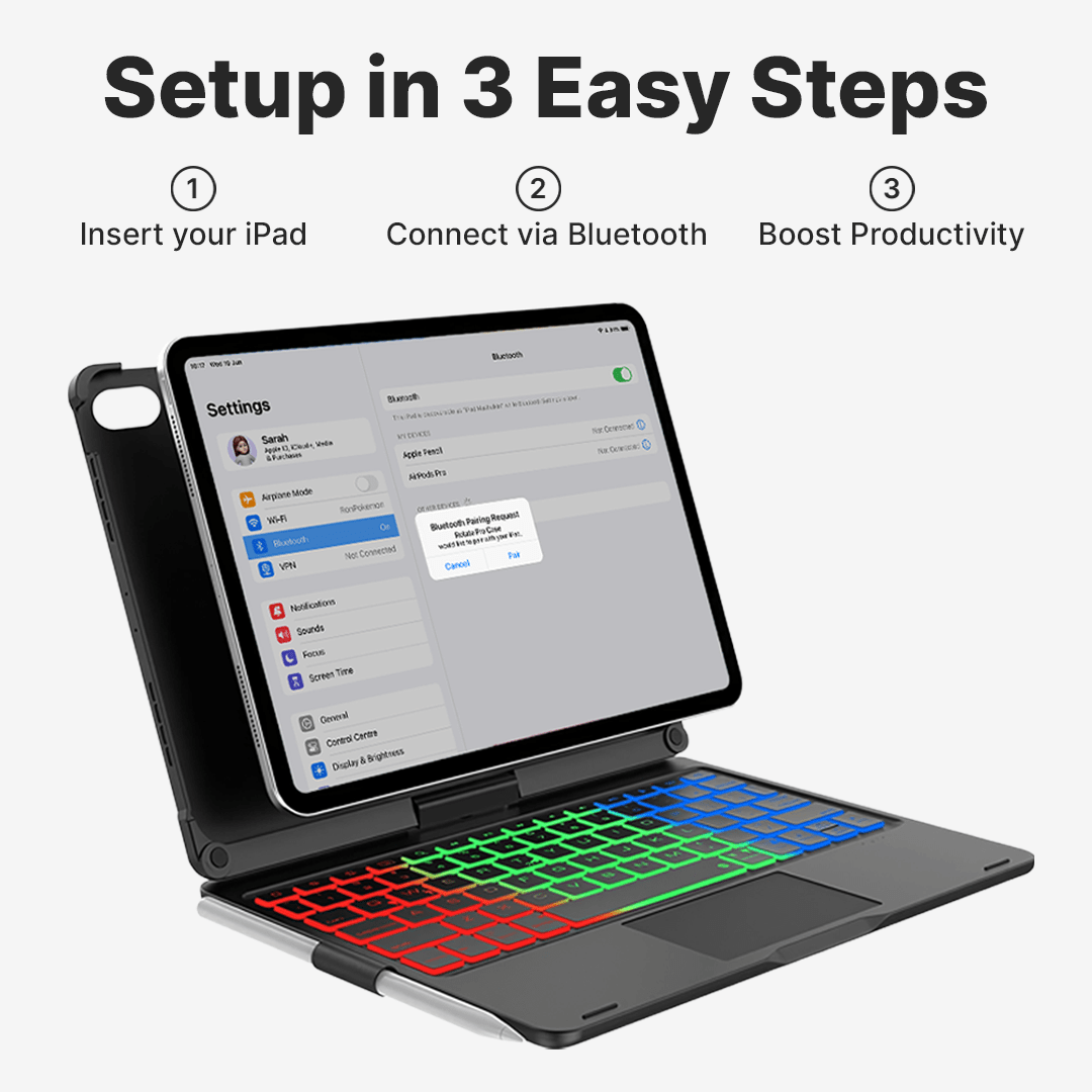 Ultra Pro Wireless Keyboard Case For IPad