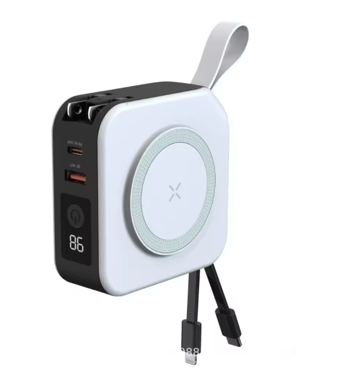 ChargeBank 5-in-1 Wall Charger with Wireless Charging Pad and PowerBank