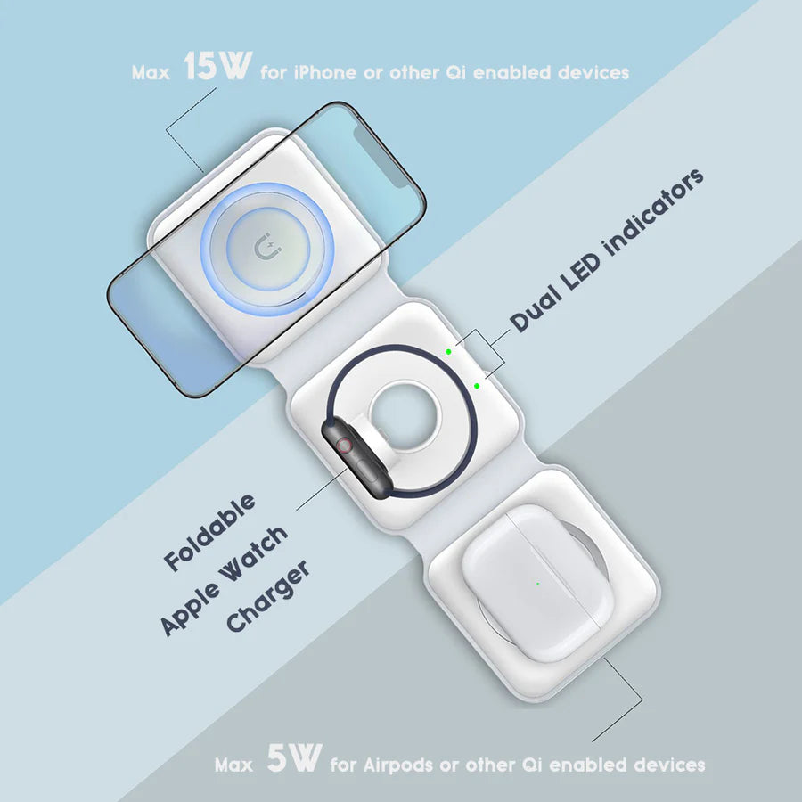 3 in 1 Foldable Charging Station